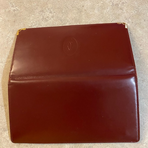 Cartier Authentic Vintage Bifold Wallet - authentication card & playing card - Picture 7 of 11